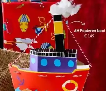 Albert Heijn AH Papieren boot aanbieding
