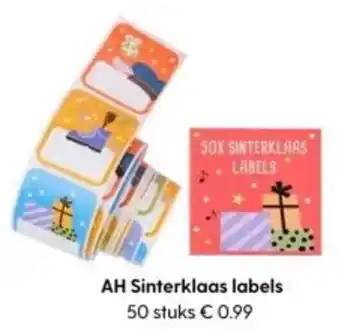 Albert Heijn AH Sinterklaas labels aanbieding