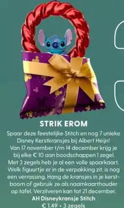 Albert Heijn AH Disneykransje Stitch aanbieding