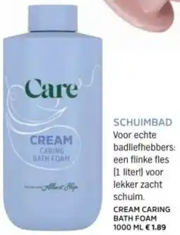 Albert Heijn Cream caring bath foam aanbieding