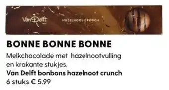 Albert Heijn Van Delft bonbons hazelnoot crunch aanbieding