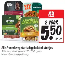 Jumbo Alle A-merk vegetarisch gehakt of stukjes aanbieding