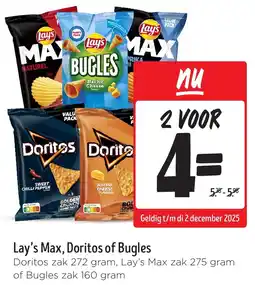 Jumbo Lay's Max, Doritos of Bugles aanbieding