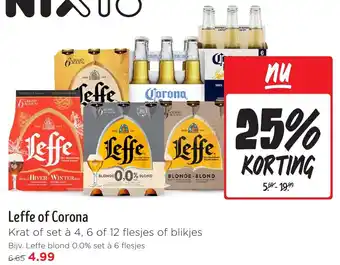 Jumbo Leffe of Corona aanbieding