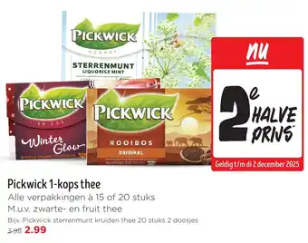 Jumbo Pickwick 1 kops thee aanbieding