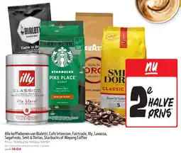 Jumbo Alle koffiebonen van Bialetti, Café Intencion, Fairtrade, Illy, Lavazza, Segafredo, Smit & Dorlas, Starbucks of Wayang Coffee aanbieding