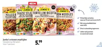 Jumbo Jumbo's vriesvers maaltijden aanbieding