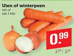 Coop Uien of winterpeen aanbieding