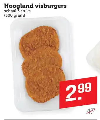 Coop Hoogland visburgers aanbieding