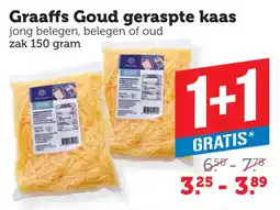 Coop Graaffs Goud geraspte kaas aanbieding
