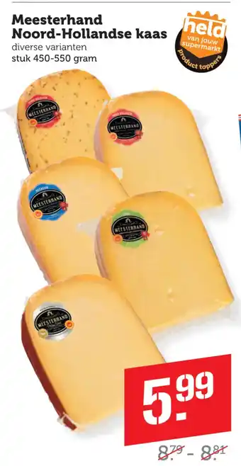Coop Meesterhand Noord-Hollandse kaas aanbieding