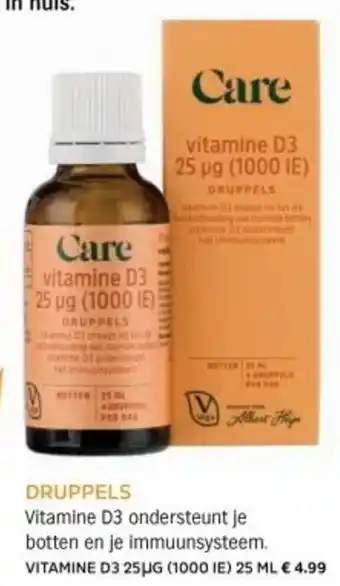 Albert Heijn Vitamine d3 25μg 1000 IE aanbieding