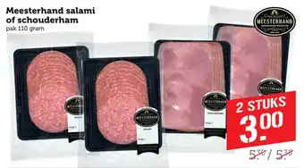 Coop Meesterhand salami of schouderham aanbieding