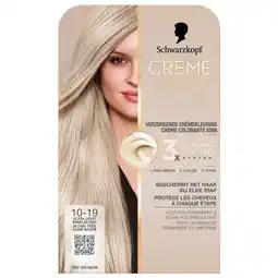 Trekpleister Schwarzkopf Creme Supreme 10-19 Ultra Licht Parelblond Verzorgende Crèmekleuring aanbieding