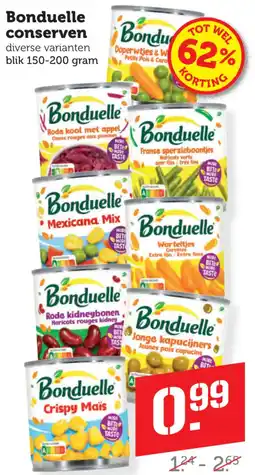 Coop Bonduelle conserven aanbieding