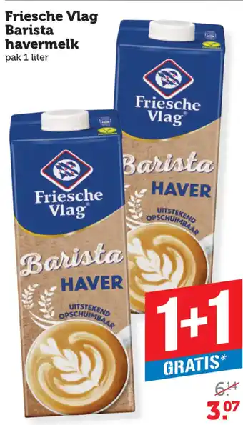 Coop Friesche Vlag Barista havermelk aanbieding