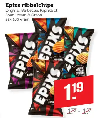 Coop Epixs ribbelchips aanbieding