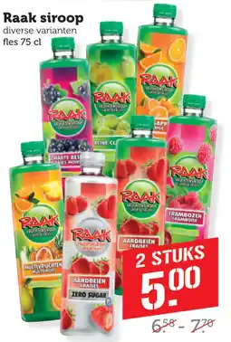 Coop Raak siroop aanbieding