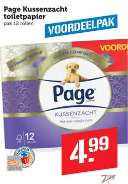 Coop Page Kussenzacht toiletpapier aanbieding