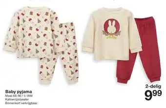 Zeeman Baby pyjama aanbieding