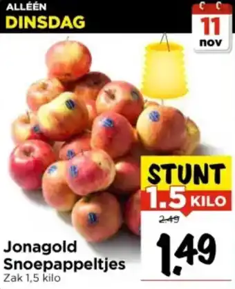 Vomar Voordeelmarkt Jonagold Snoepappeltjes aanbieding