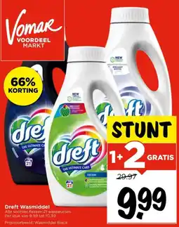 Vomar Voordeelmarkt Dreft Wasmiddel aanbieding