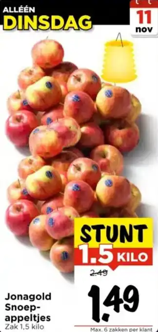 Vomar Voordeelmarkt Jonagold Snoep Appeltjes aanbieding