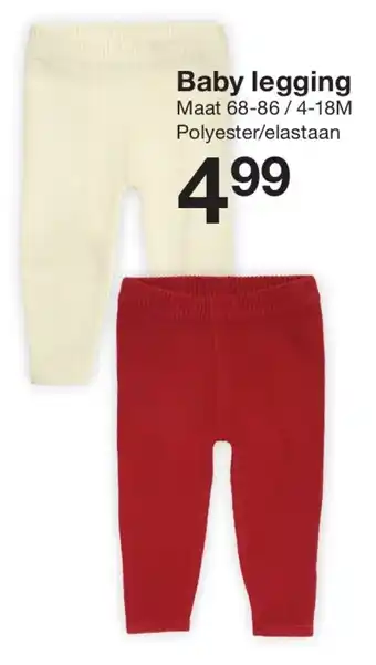 Zeeman Baby legging aanbieding