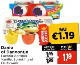 Vomar Voordeelmarkt Danio of Danoontje aanbieding