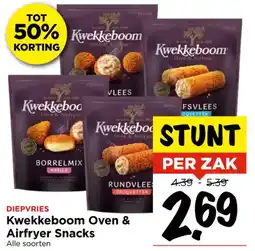 Vomar Voordeelmarkt Kwekkeboom Oven & Airfryer Snacks aanbieding