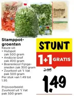 Vomar Voordeelmarkt Stamppot-groenten aanbieding