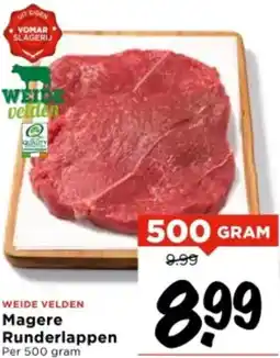 Vomar Voordeelmarkt Magere Runderlappen aanbieding