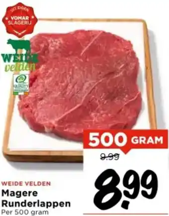 Vomar Voordeelmarkt Magere Runderlappen aanbieding