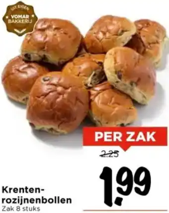 Vomar Voordeelmarkt Krenten Rozijnenbollen aanbieding