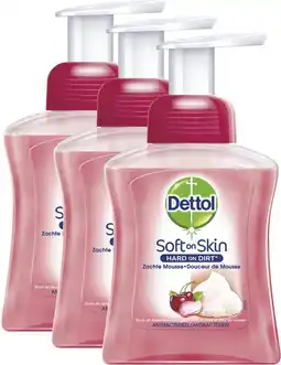 Bol.com Dettol Handzeep Zachte Mousse Roos- en Kersenbloesem - 3 x 250 ml - Grootverpakking aanbieding