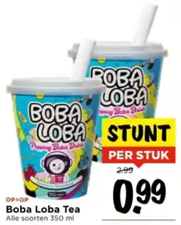 Vomar Voordeelmarkt Boba Loba Tea aanbieding