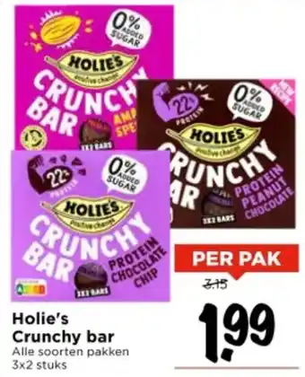 Vomar Voordeelmarkt Holie's Crunchy bar aanbieding