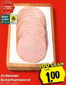 Vomar Voordeelmarkt Ardenner Boterhamworst aanbieding