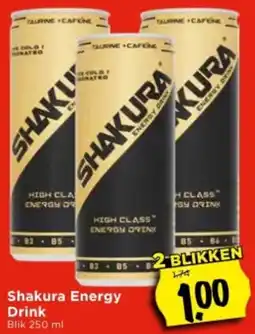 Vomar Voordeelmarkt Shakura Energy Drink aanbieding