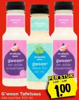Vomar Voordeelmarkt G'woon Tafelsaus aanbieding