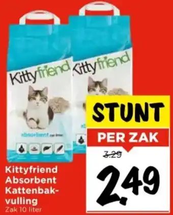 Vomar Voordeelmarkt Kittyfriend Absorbent Kattenbakvulling aanbieding
