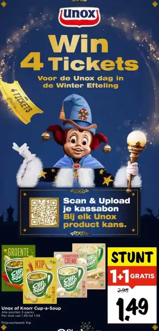 Vomar Voordeelmarkt Unox of Knorr Cup-a-Soup aanbieding