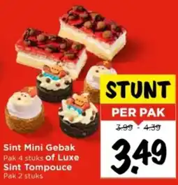Vomar Voordeelmarkt Sint Mini Gebak of Luxe Sint Tompouce aanbieding