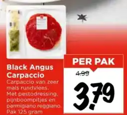 Vomar Voordeelmarkt Black Angus Carpaccio aanbieding