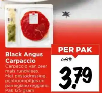 Vomar Voordeelmarkt Black Angus Carpaccio aanbieding