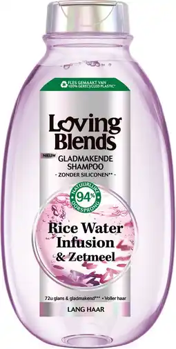 Bol.com Garnier Loving Blends - Shampoo - Rice Water Infusion - Glans & zachte shampoo - Lang haar - 300 ml aanbieding