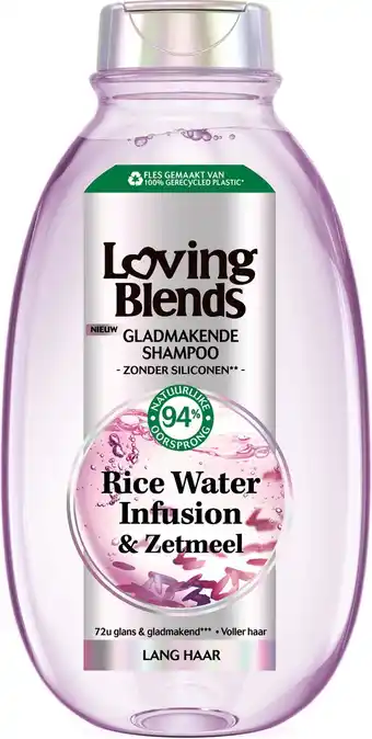 Bol.com Garnier Loving Blends - Shampoo - Rice Water Infusion - Glans & zachte shampoo - Lang haar - 300 ml aanbieding