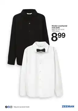 Zeeman Kinder overhemd met strik aanbieding
