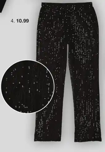 Zeeman Kinder broek met pailletten aanbieding