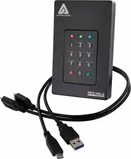 Bol.com Apricorn Aegis Fortress FIPS Level 3 - Externe HDD - 5TB aanbieding